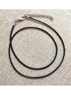 🔴 5 for $10 ONE Black Braided Leather Rope Necklace